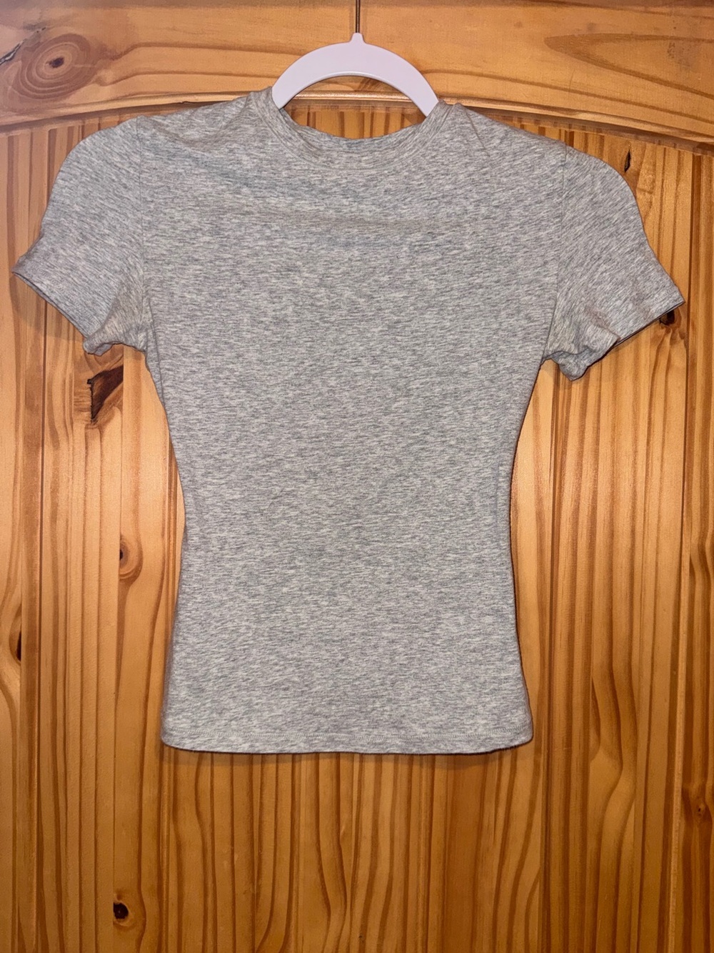 Skims Grey Cotton Jersey TShirt